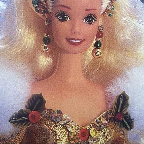 Barbie 1994 Holiday Happy Holidays RARE Vintage Doll Box Error Collectors Dream - Picture 6 of 11